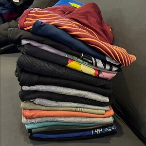 Colorful Graphic Longsleeves T-Shirts Bundle